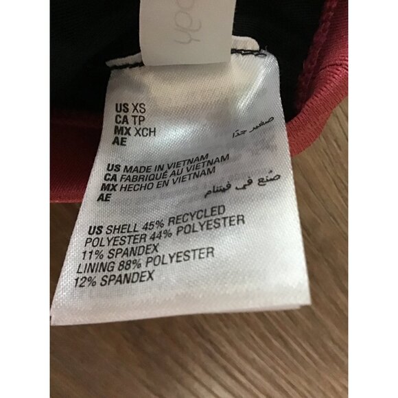 IDEOLOGY- WOMENS LINED PULL OVER CROSS BACK STRAPS SPORTS BRA SIZE X-SMALL-NWT - Picture 7 of 7